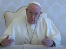 Pope Francis sends a video message to the Italian Charismatic Consultation, May 15, 2021.
